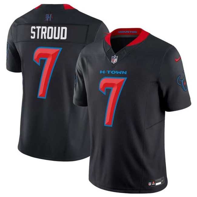 Mens Houston Texans #7 C.J. Stroud Navy 2024 2nd Alternate F.U.S.E Vapor Football Stitched Jersey Dzhi->houston texans->NFL Jersey